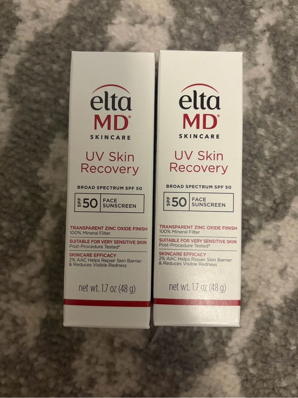 BUNDLE: 2 EltaMD UV Skin Recovery SPF 50 Face Sunscreen - Untinted - Exp 1/2027
